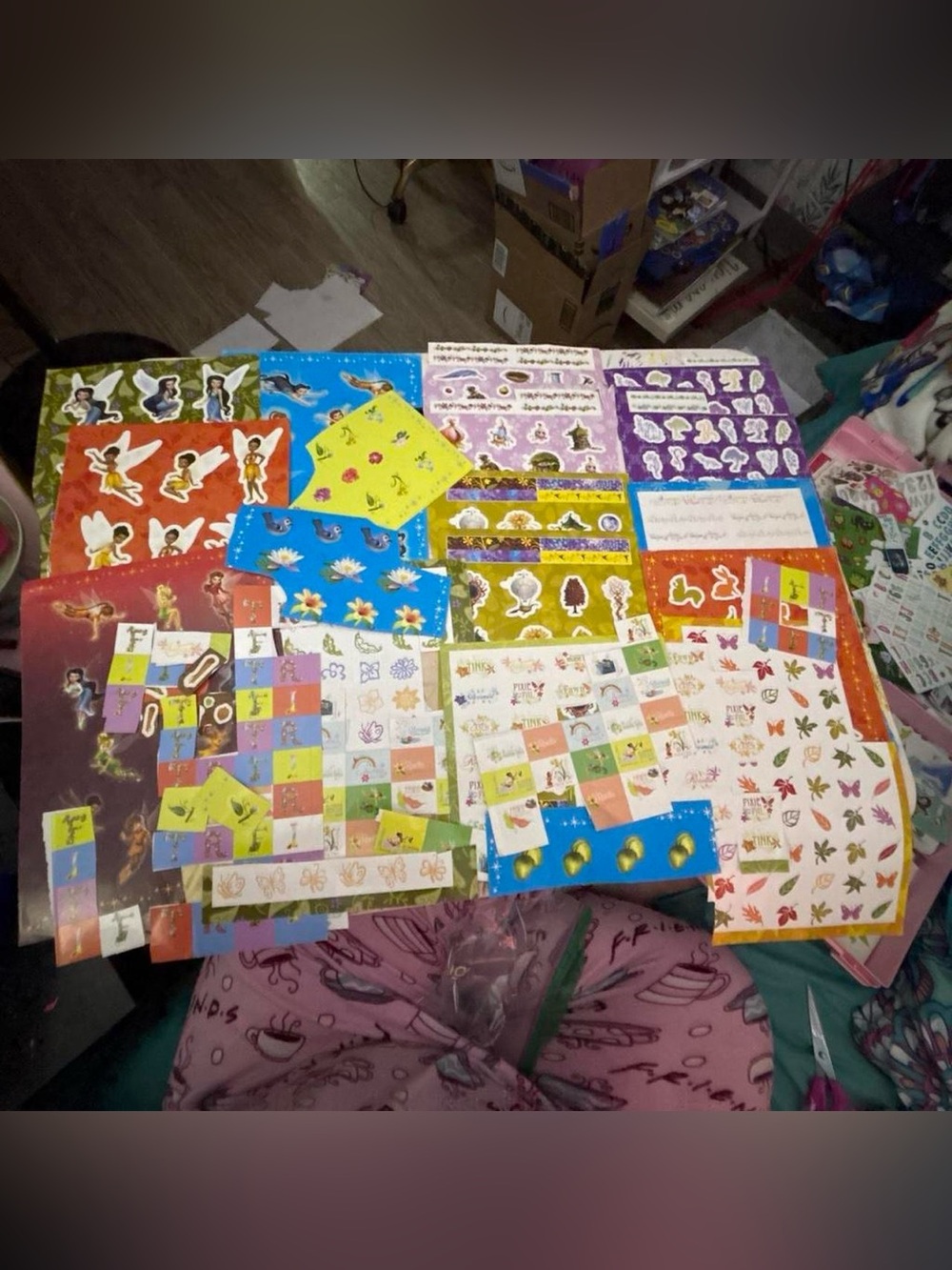 Colorful Assorted Disney Fairies Stickers - Bright Mixed Designs
